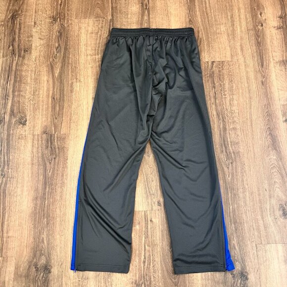 Nike Gray Blue Athletic Tack Pants Zip Ankle Sz L - Picture 9 of 9